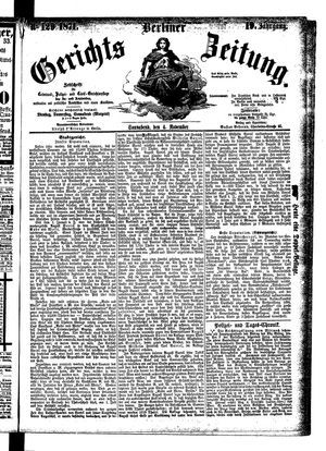 Berliner Gerichts-Zeitung vom 04.11.1871