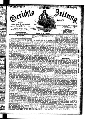 Berliner Gerichts-Zeitung vom 14.11.1871