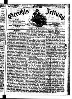 Berliner Gerichts-Zeitung vom 12.12.1871