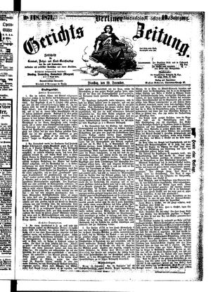 Berliner Gerichts-Zeitung vom 19.12.1871