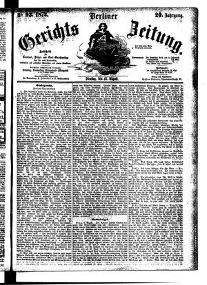 Berliner Gerichts-Zeitung on Aug 13, 1872