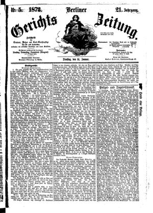 Berliner Gerichts-Zeitung vom 14.01.1873