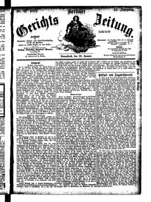 Berliner Gerichts-Zeitung on Jan 24, 1874