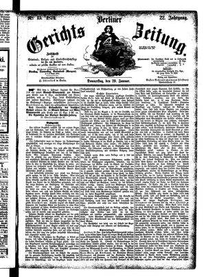 Berliner Gerichts-Zeitung vom 29.01.1874
