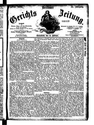 Berliner Gerichts-Zeitung vom 14.02.1874