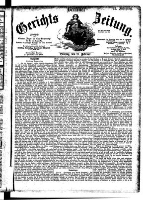 Berliner Gerichts-Zeitung vom 17.02.1874