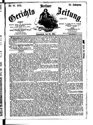 Berliner Gerichts-Zeitung vom 30.05.1874
