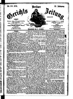 Berliner Gerichts-Zeitung vom 03.10.1874