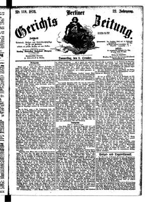 Berliner Gerichts-Zeitung vom 08.10.1874