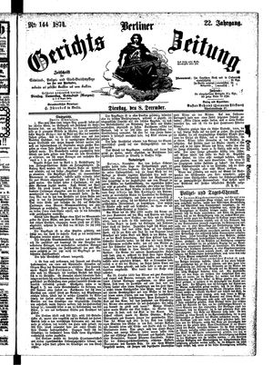 Berliner Gerichts-Zeitung on Dec 8, 1874