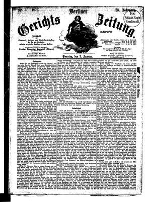 Berliner Gerichts-Zeitung on Jan 3, 1875