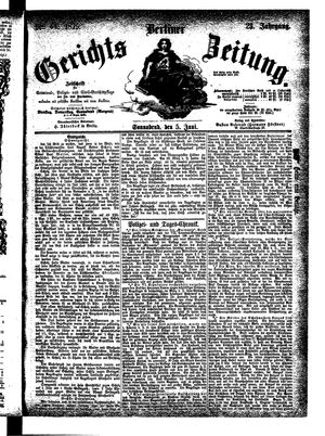 Berliner Gerichts-Zeitung vom 05.06.1875