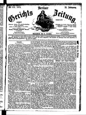 Berliner Gerichts-Zeitung on Oct 2, 1875
