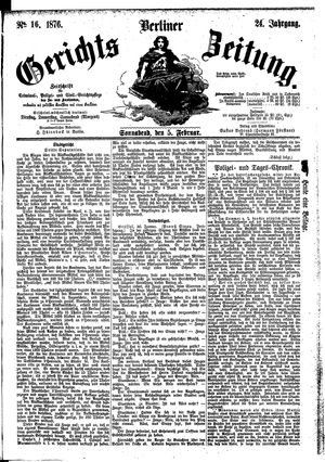 Berliner Gerichts-Zeitung on Feb 5, 1876