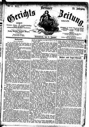 Berliner Gerichts-Zeitung on Jan 6, 1877