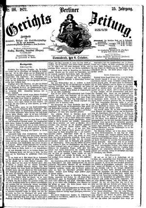 Berliner Gerichts-Zeitung vom 06.10.1877