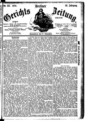 Berliner Gerichts-Zeitung vom 09.11.1878