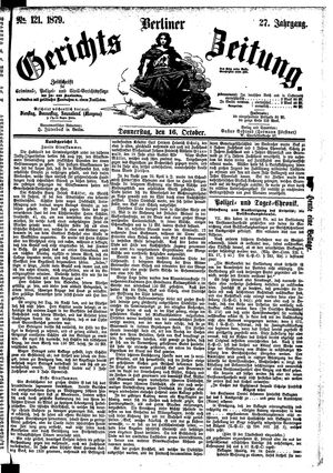 Berliner Gerichts-Zeitung vom 16.10.1879
