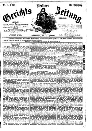 Berliner Gerichts-Zeitung vom 24.01.1880