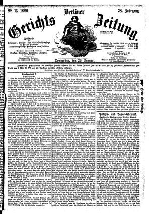 Berliner Gerichts-Zeitung vom 29.01.1880