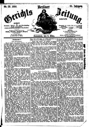 Berliner Gerichts-Zeitung vom 06.03.1880