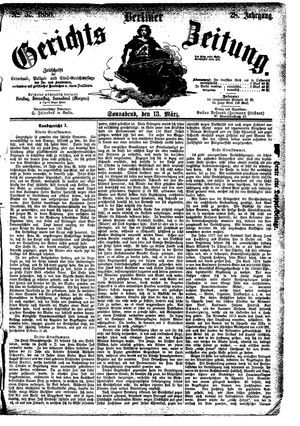Berliner Gerichts-Zeitung vom 13.03.1880