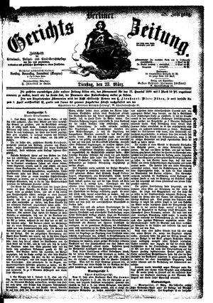 Berliner Gerichts-Zeitung vom 23.03.1880