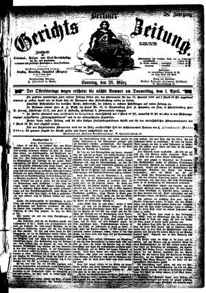 Berliner Gerichts-Zeitung vom 28.03.1880