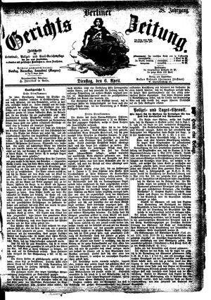 Berliner Gerichts-Zeitung vom 06.04.1880
