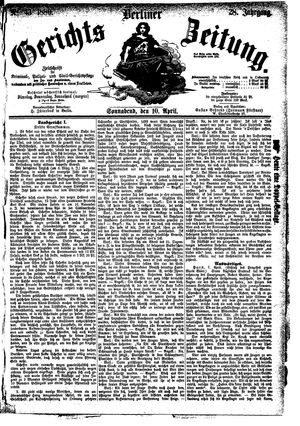 Berliner Gerichts-Zeitung vom 10.04.1880