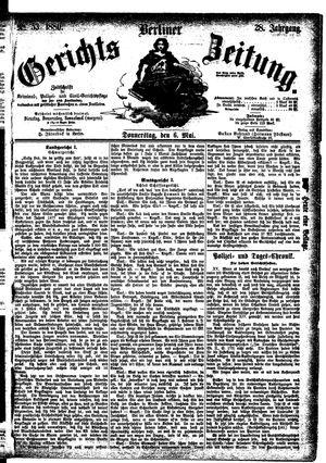 Berliner Gerichts-Zeitung vom 06.05.1880