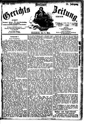 Berliner Gerichts-Zeitung on May 8, 1880
