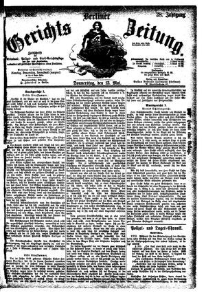 Berliner Gerichts-Zeitung vom 13.05.1880