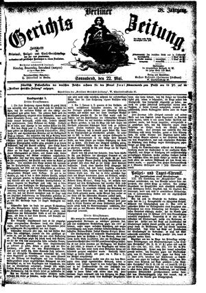 Berliner Gerichts-Zeitung vom 22.05.1880