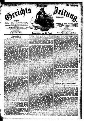 Berliner Gerichts-Zeitung vom 10.06.1880