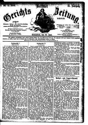 Berliner Gerichts-Zeitung vom 19.06.1880