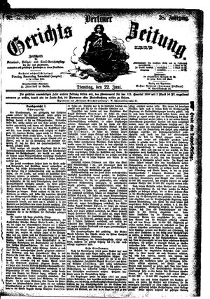Berliner Gerichts-Zeitung vom 22.06.1880