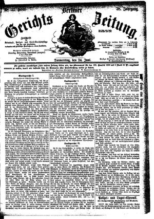Berliner Gerichts-Zeitung vom 24.06.1880