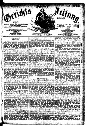 Berliner Gerichts-Zeitung vom 08.07.1880