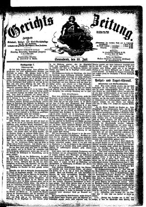 Berliner Gerichts-Zeitung vom 10.07.1880