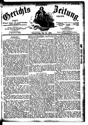 Berliner Gerichts-Zeitung vom 15.07.1880