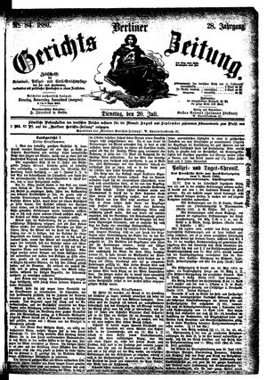Berliner Gerichts-Zeitung on Jul 20, 1880
