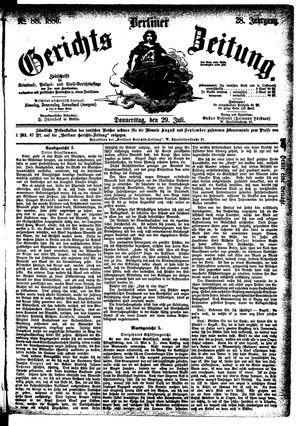 Berliner Gerichts-Zeitung vom 29.07.1880