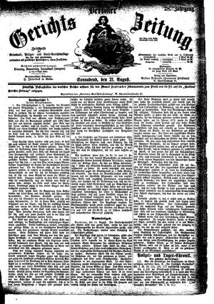 Berliner Gerichts-Zeitung vom 21.08.1880