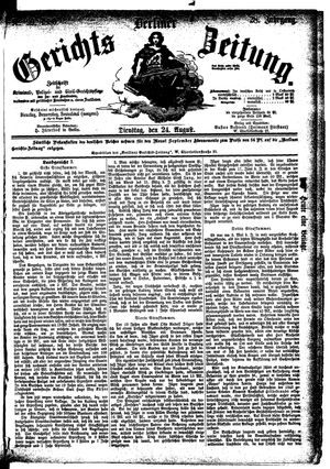 Berliner Gerichts-Zeitung vom 24.08.1880