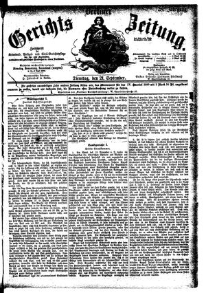 Berliner Gerichts-Zeitung on Sep 21, 1880