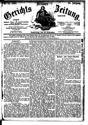 Berliner Gerichts-Zeitung vom 23.09.1880