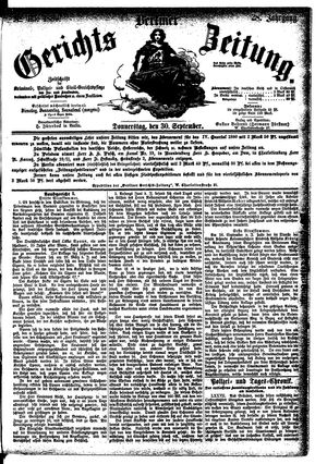 Berliner Gerichts-Zeitung on Sep 30, 1880