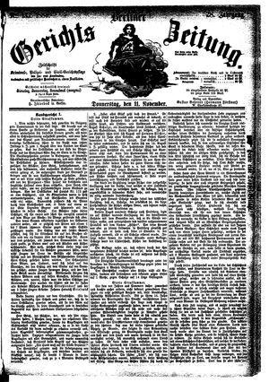 Berliner Gerichts-Zeitung vom 11.11.1880