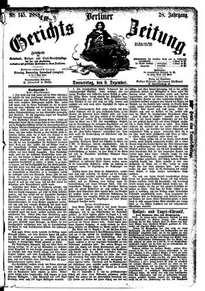 Berliner Gerichts-Zeitung on Dec 9, 1880